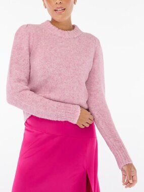 J.CREW Women's Wool Blend Sweater Pink Size M
